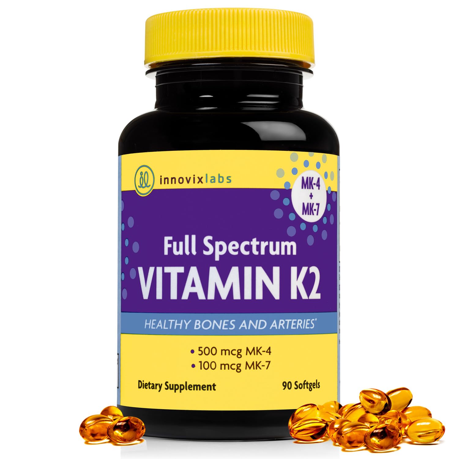 InnovixLabs Full Spectrum Vitamin K2 MK790 Capsules VIT K2 Vitamin