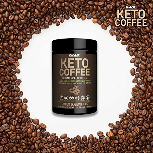 Keto Coffee Brazilian Roast Instant Powder Drink for Ketogenic Diet