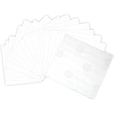 Bullseye Thin fire Kiln Shelf Paper - Small Kiln Paper for Ultra Smooth Surface - Glass Fusing Supplies - 15 Sheets 5'' x 5'' - kiln Paper for Glass fusing