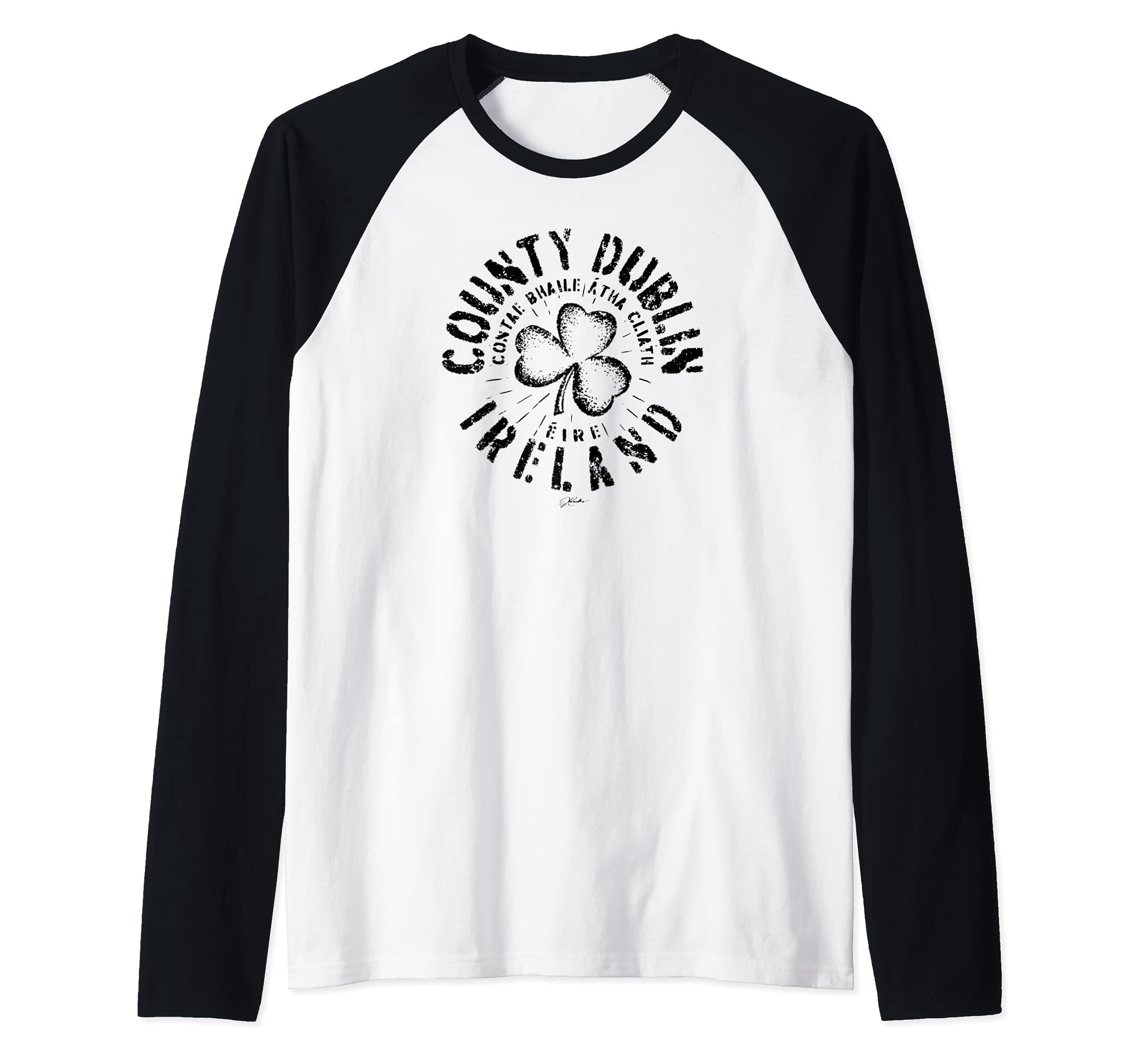 JCombs: County Dublin, Ireland Raglan Baseball Tee