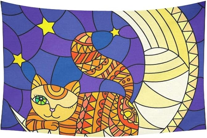 Lmfshop Tapestry Stained Glass Style Fabulous Red Tapestries Wall Hanging Flower Psychedelic Tapestry Wall Hanging Indian Dorm Decor For Living Room Bedroom 60 X 40 Inch Amazon Co Uk Kitchen Home