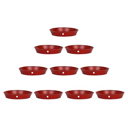 Plastic Planter Tray Brown 9 inch, 10 Pieces