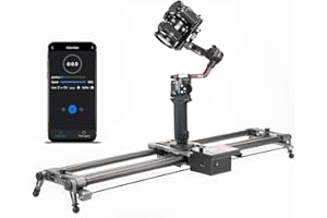 YC Onion 100cm Slider Motorized Camera Slider Video Camera 4 Axis Link and Crane Webill Smooth Series/Ronin RS2/RS3 Pro Stabilizer, Video & Time-Lapse Mode, Carbon Fiber Rail High Load