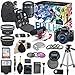 Canon EOS Rebel T6i DSLR Camera Deluxe Video Creator Kit with Canon EF-S 18-55mm f/3.5-5.6 IS STM Lens + Wide Angle Lens + 2x Telephoto Lens + Flash + SanDisk 32GB SD Memory Card + Accessory Bundle