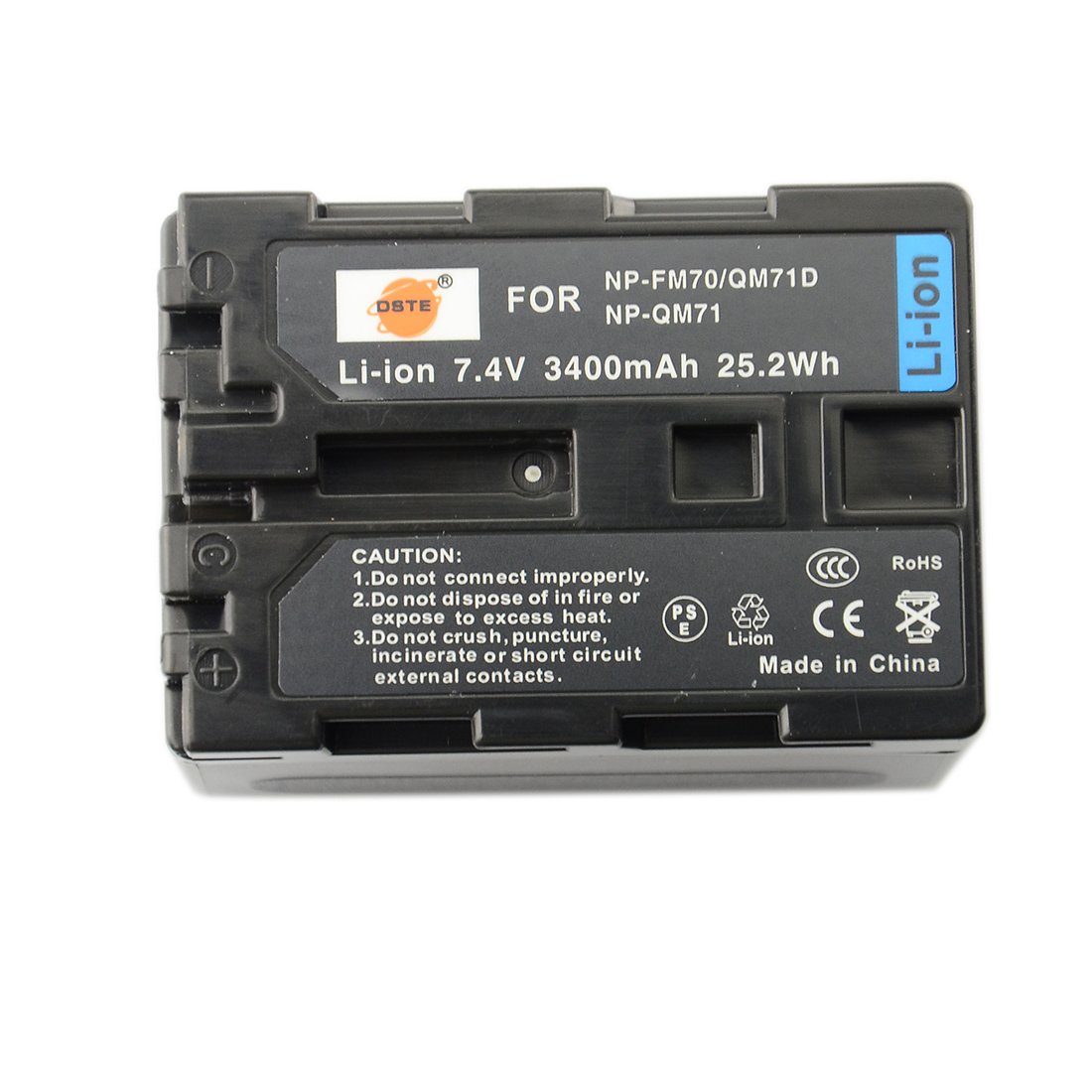 DSTE® NP-QM71D Rechargeable Li-ion Battery for Sony CCD-TRV107 CCD-TRV108 CCD-TRV118 CCD-TRV128 CCD-TRV138 CCD-TRV150 CCD-TRV228 CCD-TRV250 CCD-TRV270 CCD-TRV285 CCD-TRV308 CCD-TRV318 CCD-TRV328 CCD-TRV338 CCD-TRV350 CCD-TRV608 DCR-DVD100 DCR-DVD101 DCR-DVD200 DCR-DVD201 DCR-DVD300 DCR-DVD301 DCR-HC14 DCR-PC9 DCR-PC100 DCR-PC101 DCR-PC105 DCR-PC110 DCR-PC115 DCR-PC120 DCR-PC330 DCR-TRV6 Camera as