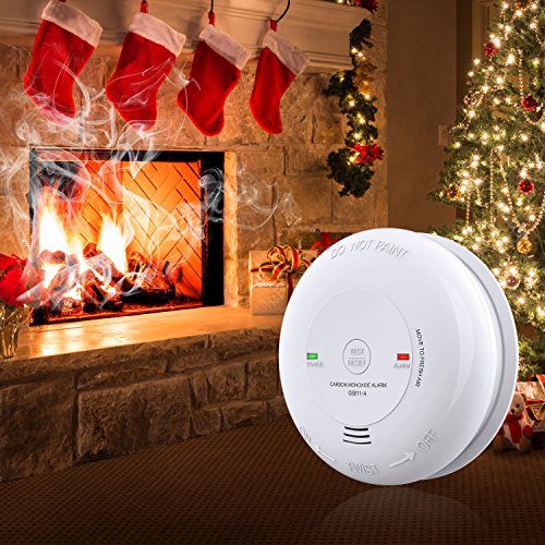 CO Alarm/Detector, 7 Years Battery-Operated Carbon Monoxide Alarm/Detector(Not Hardwired) with Silence Button, Electrochemical Sensor & UL Listed Carbon Monoxide Alarm(Battery included)