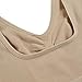 Yiiena Women Ladies V-Neck Stretch Wire Free Pure Color Bra Yoga Sports Casual Crop Tops Sleepwear Nightwear