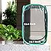 Qingo Collapsible Insect and Butterfly Habitat cage Terrarium Pop up open - 23.6 Inches Tall (White) (Black)