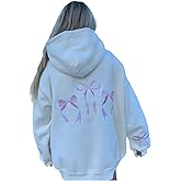 Yiulangde Y2k Graphic Hoodies for Women Cute Teen Girls Vintage Oversized Sweatshirts Coquette Aesthetic Preppy Tops Clothes