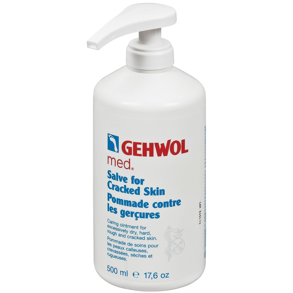 Gehwol Med Salve For Cracked Skin Kit / Treatment Heavily Callused Brittle Dry And Rought Large Salon Size 05L 500Ml Largest On Amazon Comes With Preserving Pack Dermatologically Tested Made In Germany