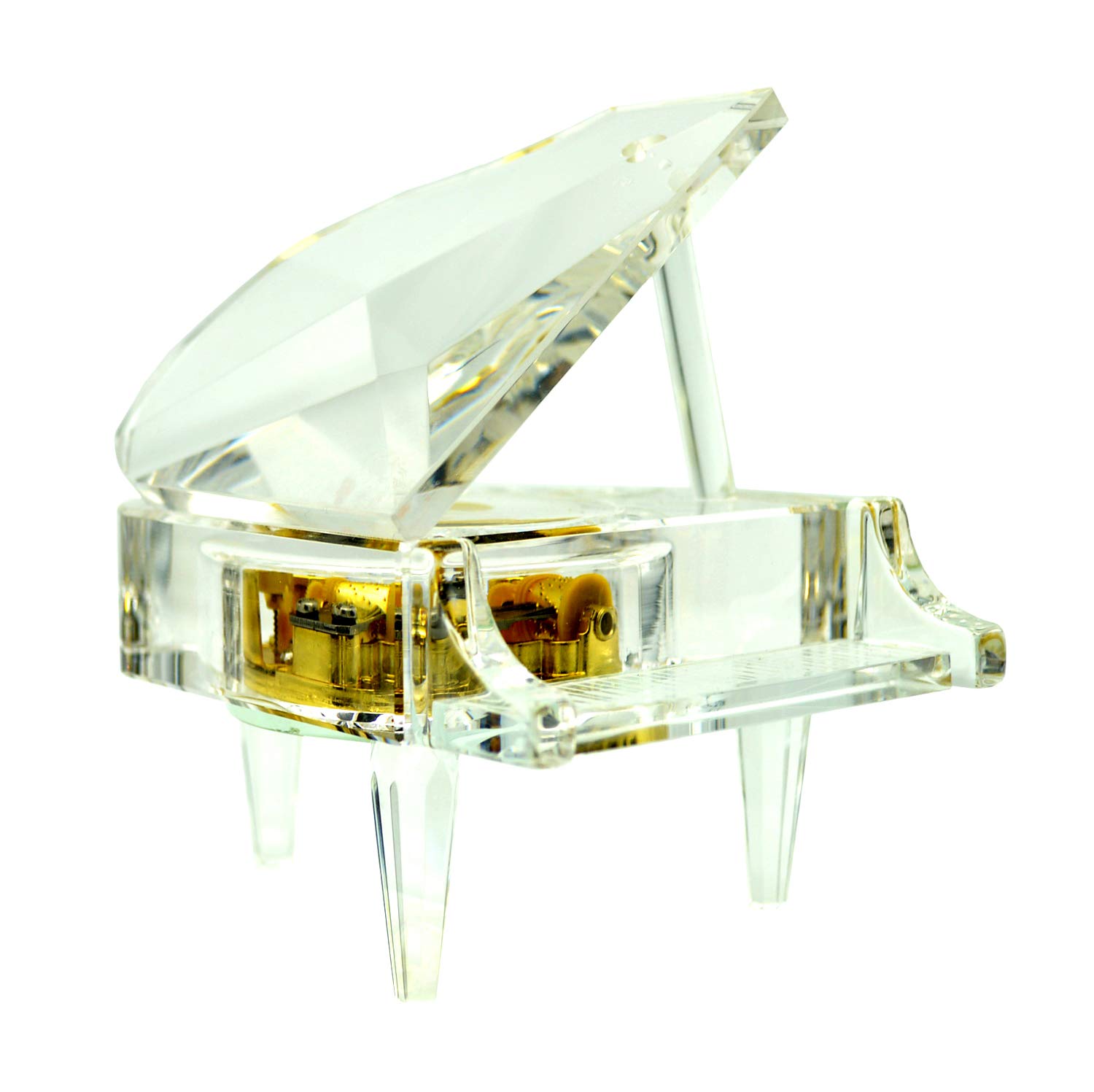 Photo 1 of Piano Music Box Crystal Song Fur Elise, Clockwork Mechanical Piano Toy Piano Ornament Classical Romantic Valentine Gift (for Elise)