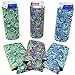 Slim Can Sleeves - Set of 6 Can Neoprene Beverage Coolers (6Pack - Paisley)