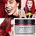 SUNSENT Colored Hair Wax,Wine Red Instant Hair Wax Washable Matte DIY Hairstyle Pomade