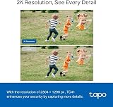 Tapo TC41 2K Outdoor Security Camera WiFi Pan Tilt Person Detection Color Night view 4