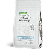 Nature's Protection Dry Dog Food for Small Breed - High Protein, Grain-Free, Anti-Tear Stain Diet for White & Light Fur Adult Dogs, Small Bites Kibble (Superior Care - White Fish, 3.3 lb)