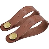 CLOUDMUSIC Ukulele Strap Guitar Strap Button Headstock Adapter 2pcs For Soprano Concert Tenor Baritone Ukulele Acoustic Guitar (brown)