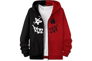 RoseSeek Boys'Zip Up Hoodies Sweatshirt Thermal Pullover Tops Graphic Long Sleeve Fall Clothes