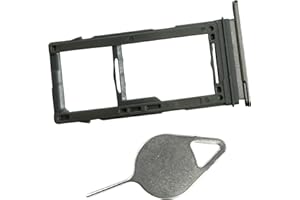 Eaglewireless SIM Card Tray & Micro SD Card Slot Holder Replacement for Samsung Galaxy S10 and S10 Plus (One Sim- Black)