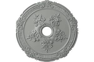 EKENA MILLWORK 26"OD x 3 3/4"ID x 1 1/2"P Attica with Rose Ceiling Medallion (Fits Canopies up to 4 1/2")