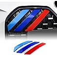 KUNGKIC Front Grille Insert Trims Strips Grills Cover For 2021 2022 4 Series G22 G23 G24 420i 430i Exterior Decoration Accessories 3 PCS
