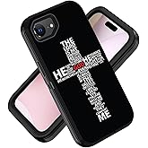 ZXHSBROK Designed for iPhone 16e Case, Military Grade Heavy Duty 3-Layer Shockproof Drop Phone Protective Cover for iPhone 16e (2025) 6.1 inch, God Jesus Christ Christian Cross