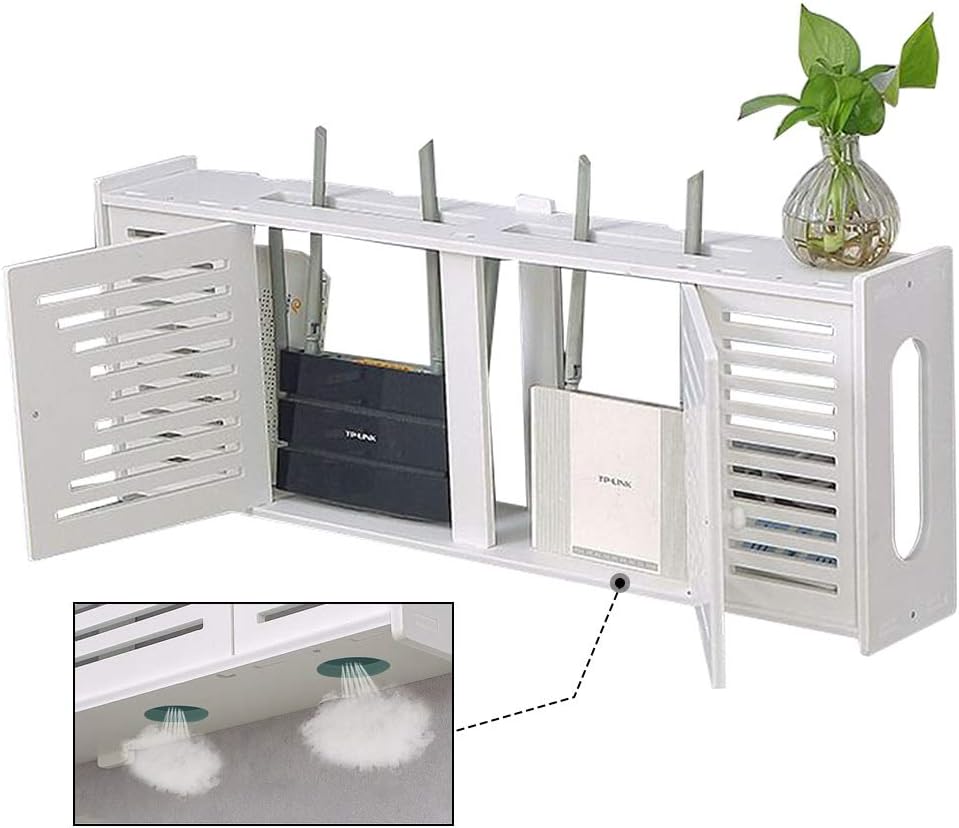 Router Wall Mount Router Rack Wireless WiFi Storage Box Guest Socket