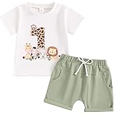 Frietlebird Baby Boy First Birthday Outfit Short Sleeve Shirt Shorts Sets Cute Summer Birthday Clothes 2Pcs