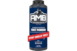 Anti Monkey Butt Medicated Foot Powder with Calamine - Antifungal Odor Eliminator & Itch Relief - Sweat Absorption, Blister Protection, & Long-Lasting Comfort - 8 oz
