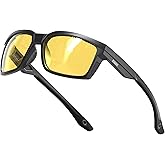 ATTCL Polarized Sunglasses Men Fishing: Square Lightweight TR90 Frame UV400 Protection Secure for Driving Golf Sports
