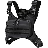 Minimalist Chest Bag For Men and Women, Chest Bag Vest For Running, Cycling. EDC Chest Pack Rig For Sports and Workouts