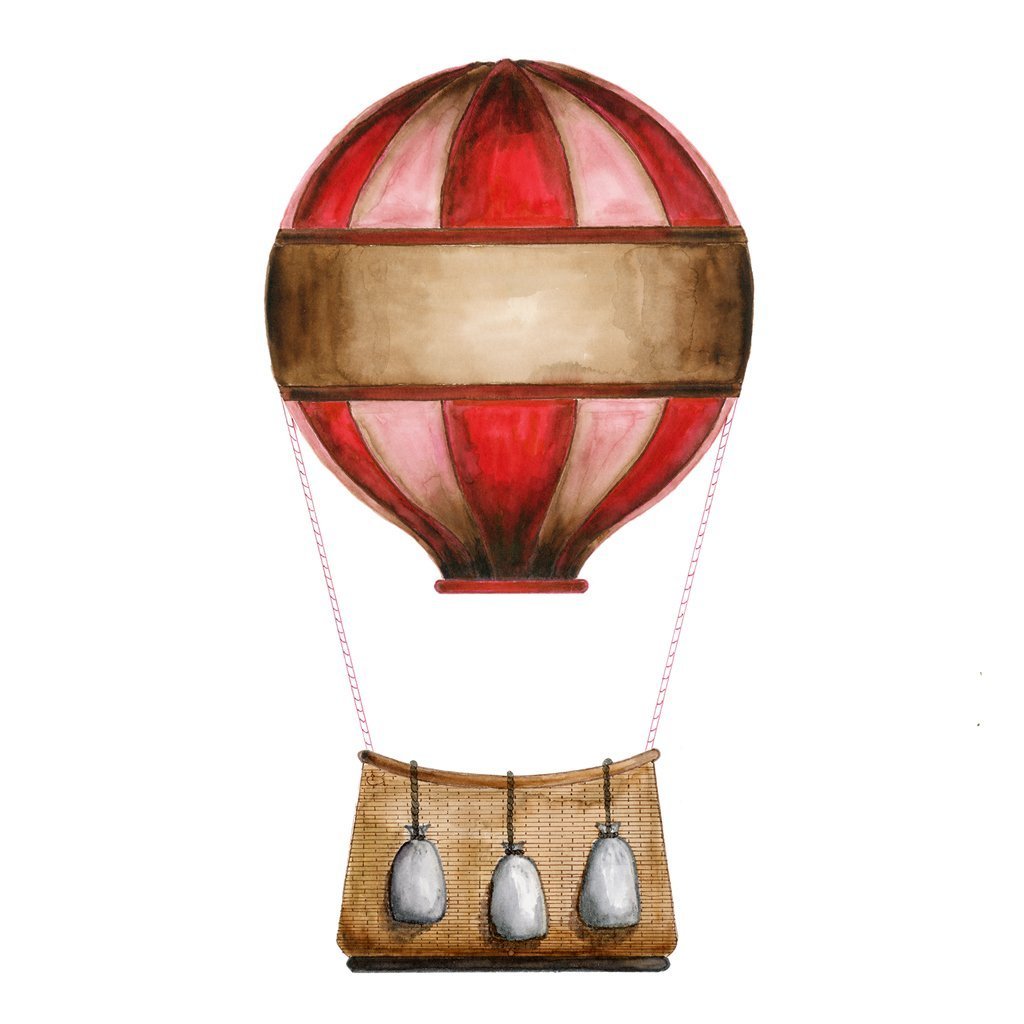 hot air balloon nursery prints