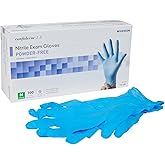 McKesson Confiderm 3.8C Nitrile Exam Gloves, Non-Sterile, Powder-Free, Blue, Medium, 100 Count, 1 Box