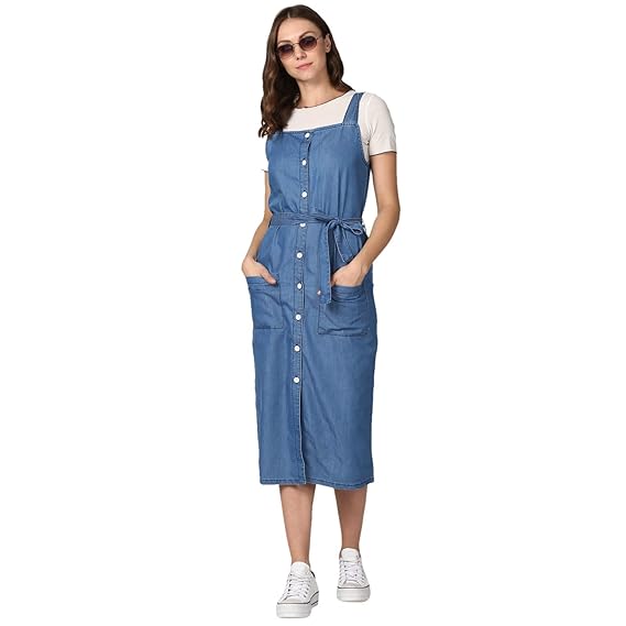 denim dungaree dress amazon