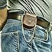 Genuine Leather Pouch Large Size Pocket Watch Holder Dark Brown Color LP03