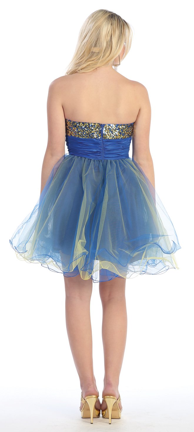 US Fairytailes Strapless Cocktail Party Junior Prom Dress 2583