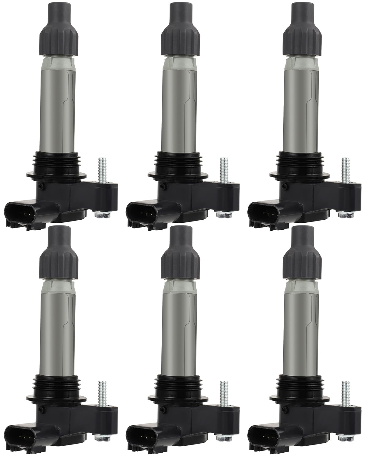 Photo 1 of ECCPP Pack of 6 Ignition Coils for Cadillac for Chevy for GMC for Camaro CTS SRX XTS Equinox for Impala Terrain V6 3.0L 3.2L 3.6L OE Numbers UF569 C1555 D515C