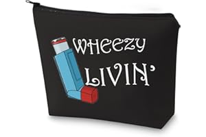 G2TUP Asthma Inhalator Gift Asthma Inhaler Medicine Bag Wheezy Livin’ Inhaler Pouch (Wheezy Livin’)