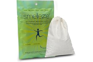 SMELLEZE Reusable Formaldehyde Odor Remover Deodorizer XXL Pouch: Rids Formaldehyde Smell Without Scents in 300 Sq. Ft.