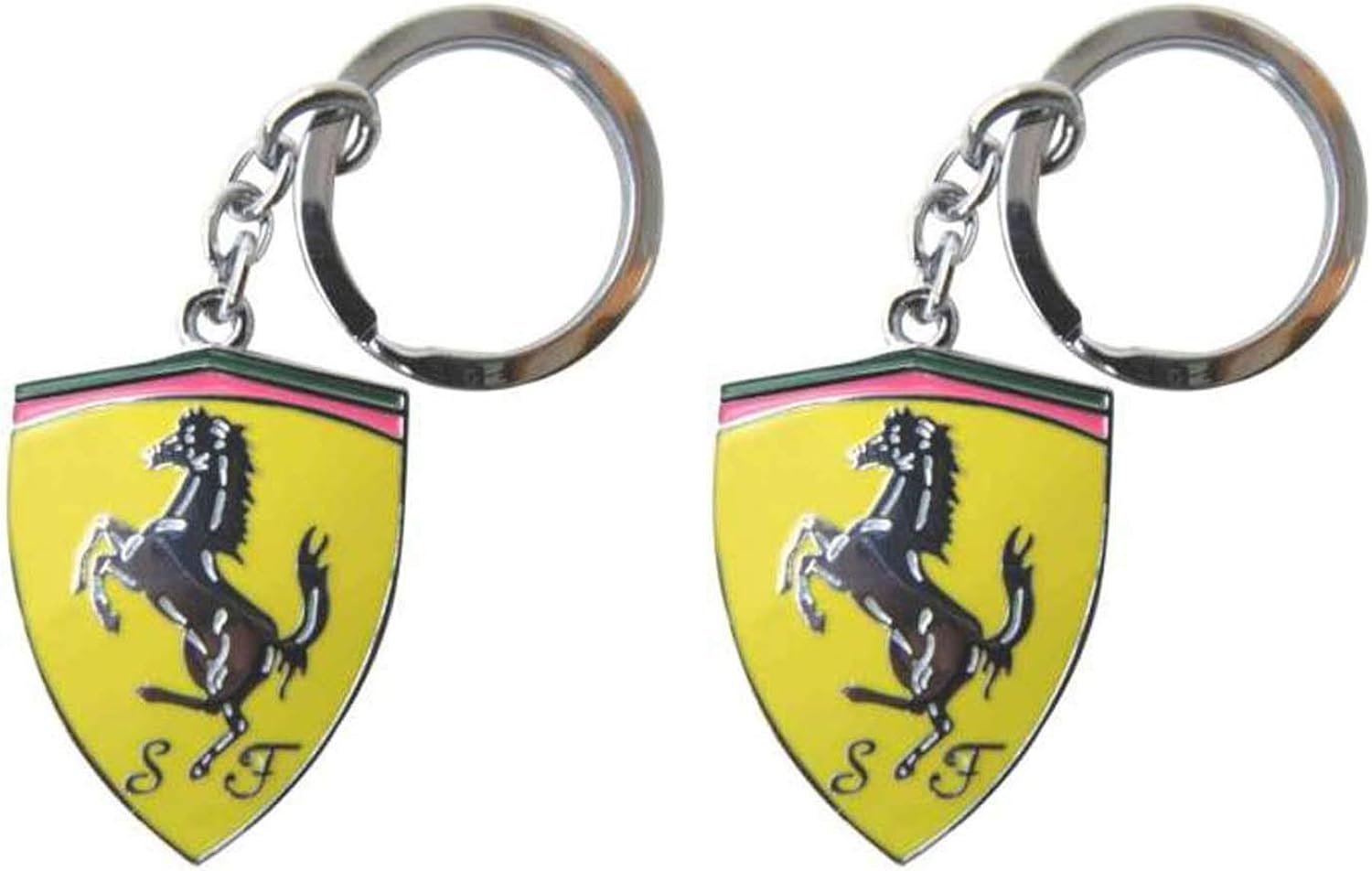 2 Ferrari Car Logo For Car Key Chain Amazon.in Clothing & Accessories