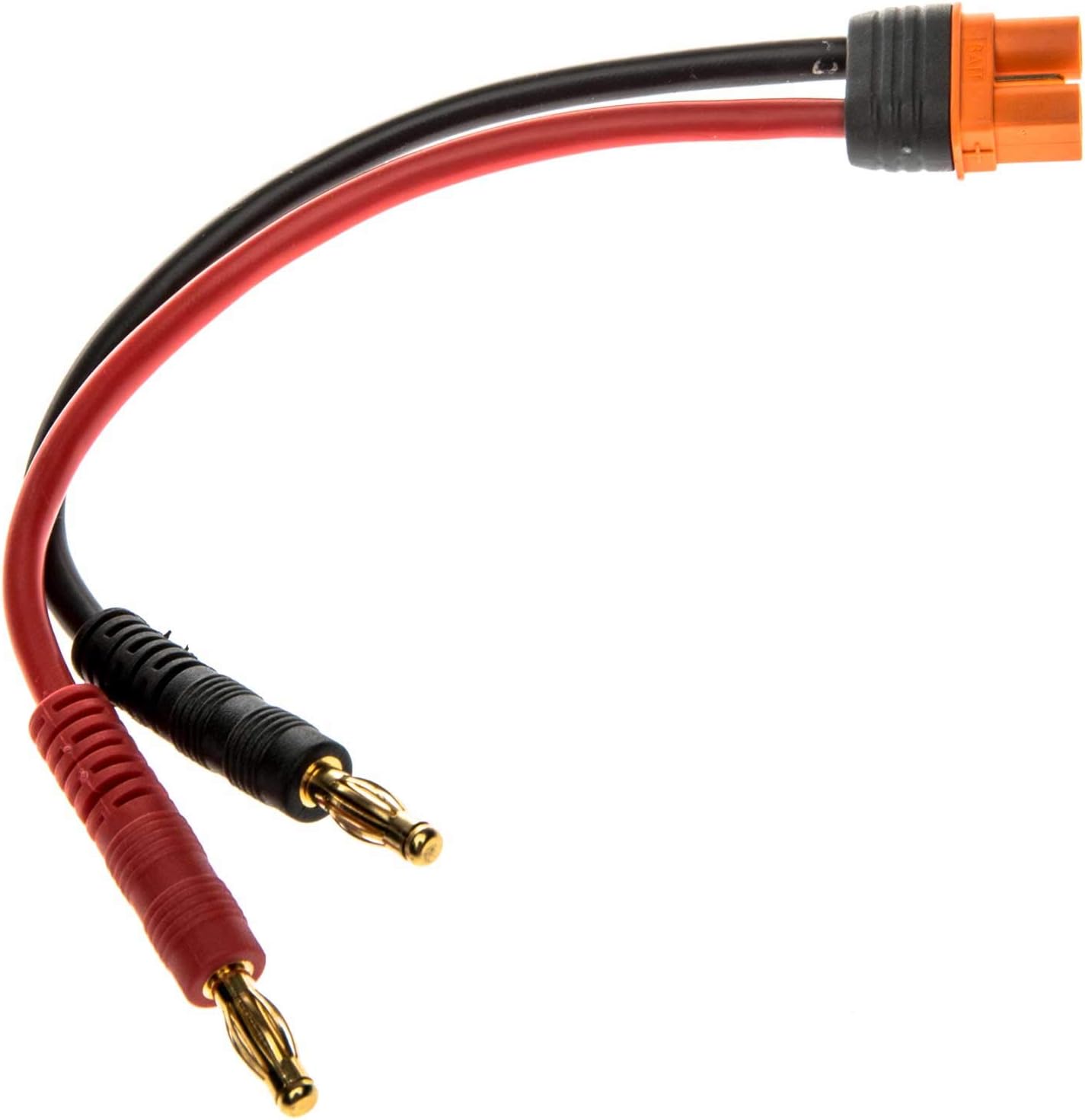 Spektrum Adapter: IC3 Battery / 4mm Male Bullets with 6" Wires, 13 AWG, SPMXCA315