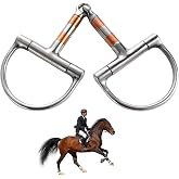 D-Ring Stainless Horse Bit, Copper Roller Flexible Joint Western Tack | Copper rolling insert, flexible middle joint, soft oral touch, mild equine gear for daily riding and stable horse control