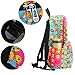 Zicac Canvas Backpack Smiling Face Satchel Printed Daypack