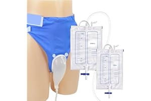 SQRUIHAO Urine Bags for Men, External Urinary Catheter for Male/Famale, Wearable Urinal Bag with Collection Urine Bag (2000ml & 1000ml), Urinary Drainage System, Portable Urine Catheter Bag (Women)