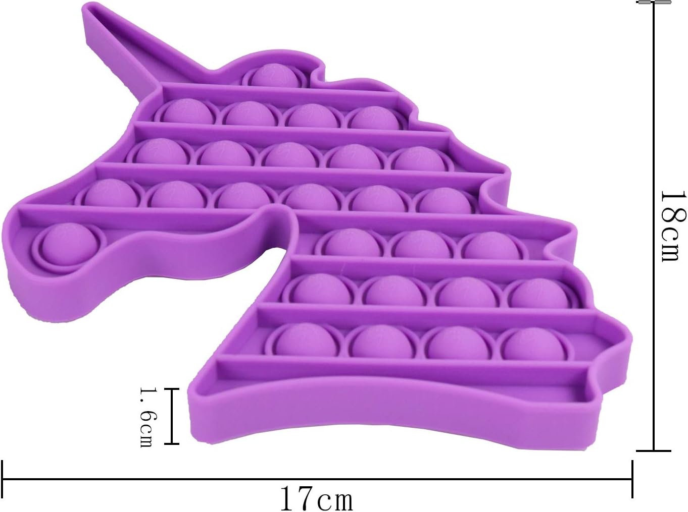 Amazon Com Onest 4 Pieces Silicone Push Pop Bubbles Fidget Sensory Toy Unicorn Pop Fidget Toy Autism Special Needs Stress Reliever Toy Unicorn Style Office Products