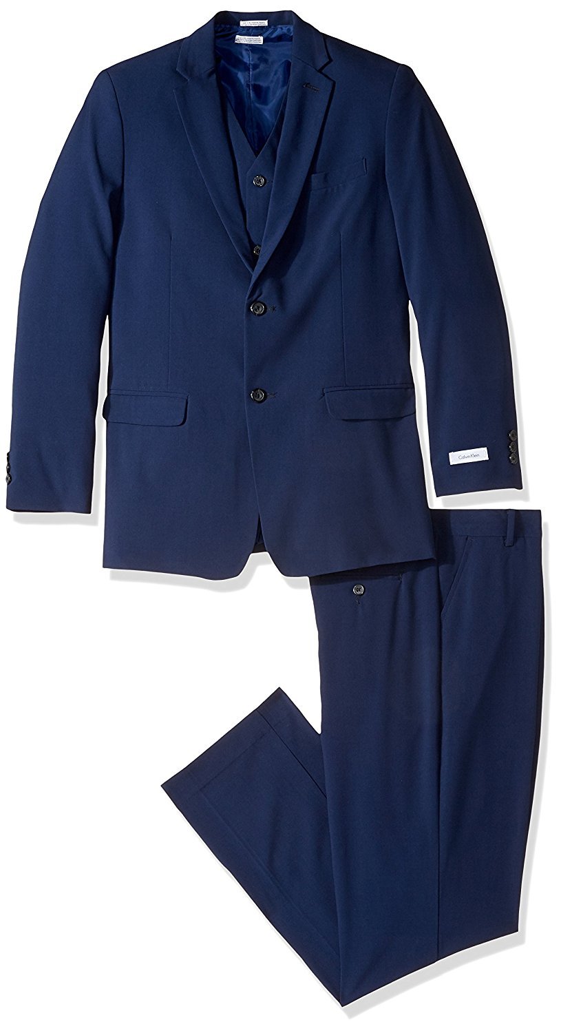 calvin klein 3 piece suit