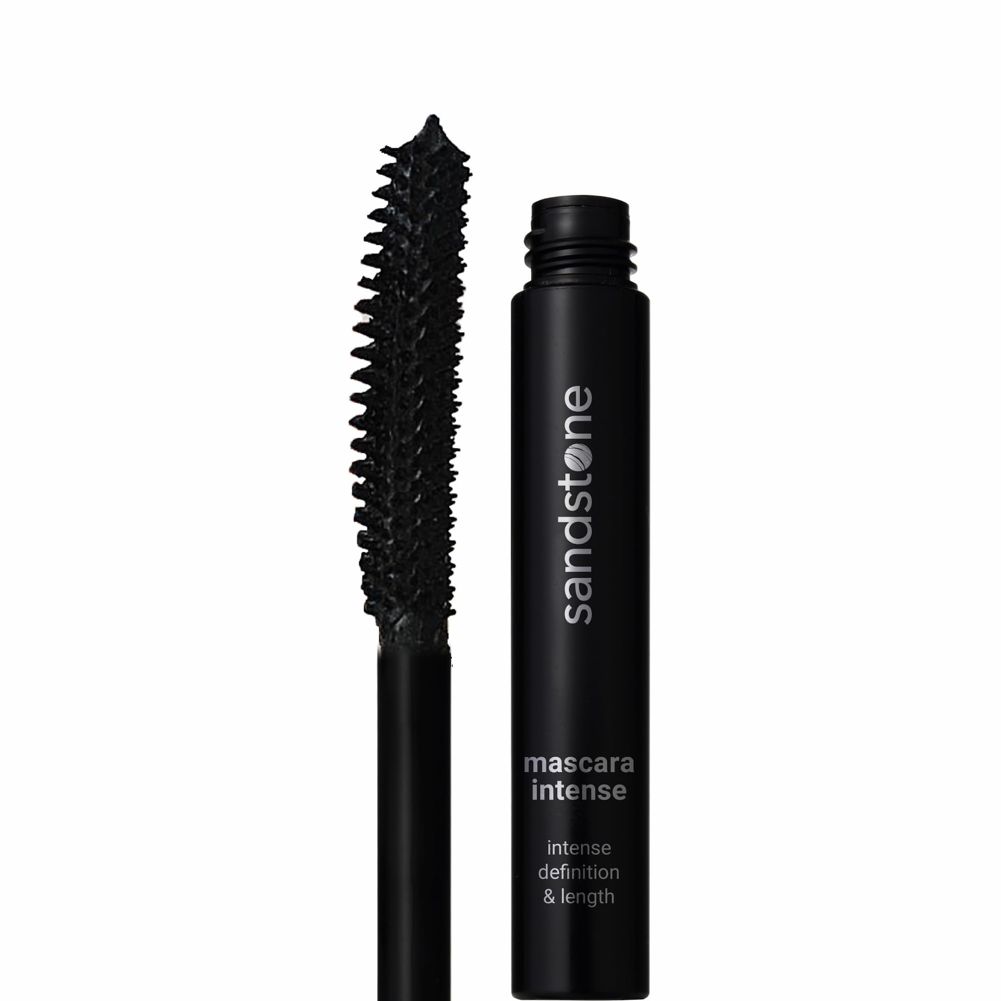 Sandstone Scandinavia Mascara Intense Black - Hypoallergenic, Smudge-Proof & Sweat-Resistant - Intense Volume & Length - Fragrance-Free, Vegan & Allergy Certified
