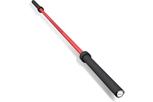 GarveeLife 7FT Olympic Barbell, Weight Bar For Weightlifting and Powerlifting, 45lb Olympic Bar with Needle Bearings & Brass Bushings, 1500LBS Strength Training Bar Fit 2" Standard Weights, Red Black