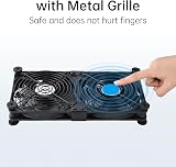 ELUTENG 140mm USB Fan 2 in 1 Double Row 5V 3 Speed PS5 PS4 Laptop TV Box Router view 6