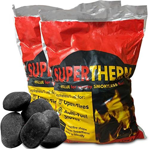 20kg of Supertherm Extra Hot Smokeless Coal Fire Fuel for Open Fires