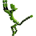 Generic 1PC（Assembly Completed） Robot Dog Action Figure, 2024 New 3D Printed Dog Model, Multi-Joint Movable Robot Dog, PVC Model Full Body Mobile Robot Dog Desktop Decoration Ornament, Green